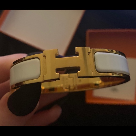 SOLD Hermes Clic H Blanc PM Bracelet - Picture 6 of 8